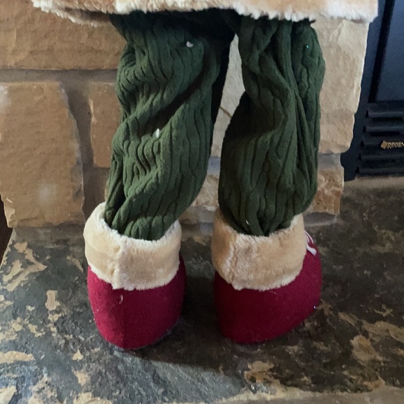 Tall Standing Fabric Snowman with Hat and Broom. New. - Picture 7 of 11